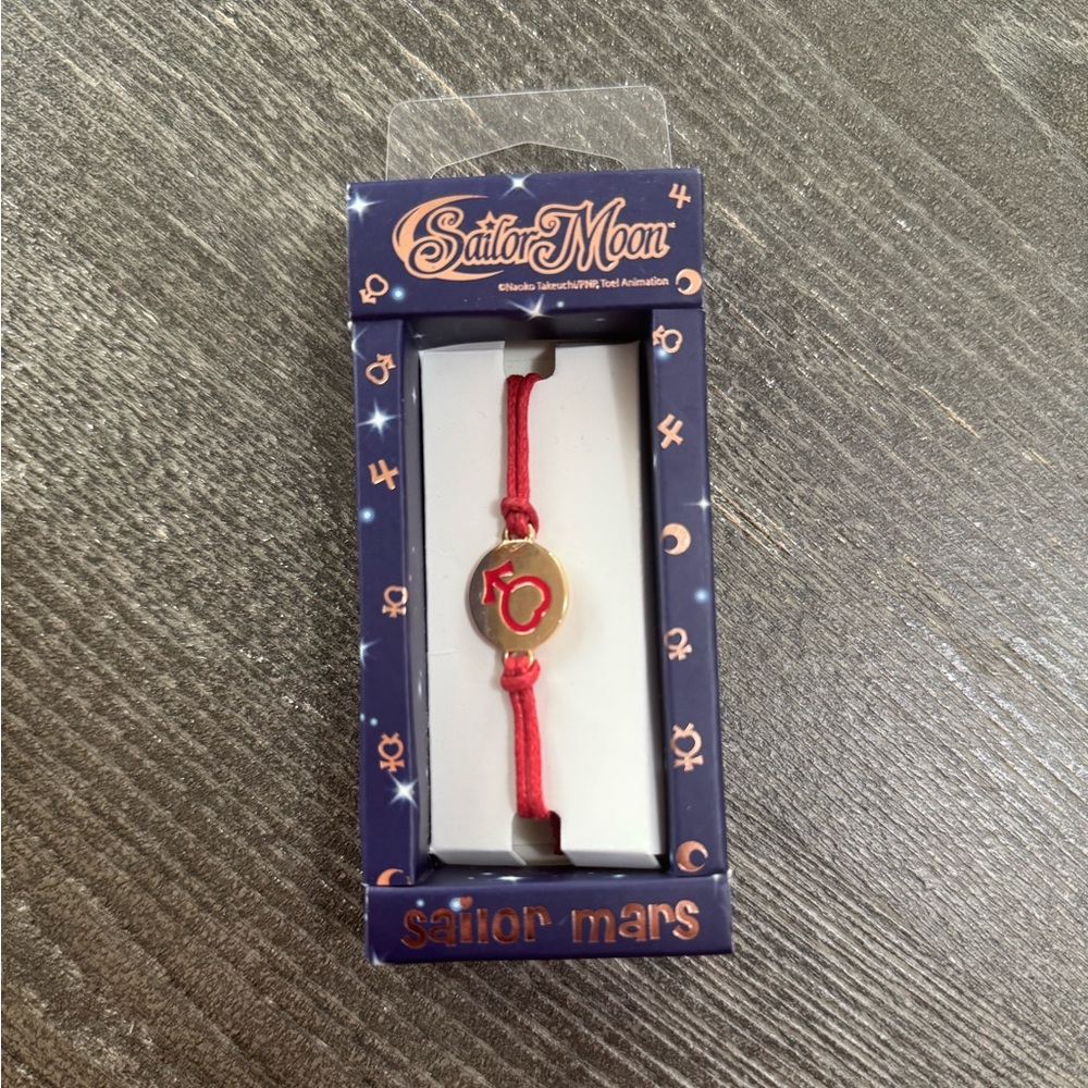 Hot Topic Sailor Moon Sailor Mars Red and Gold Bracelet - BRAND NEW